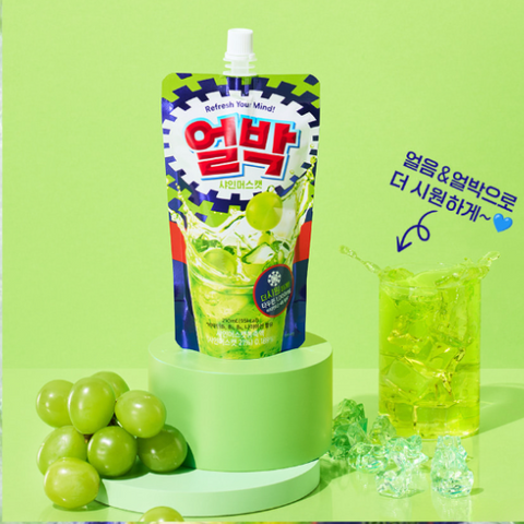 얼박 l  시원한 박카스 얼박 샤인머스켓 210ml x 2팩 - 타우린 1,000mg, 비타민B군 함유, 얼려 마시는 피로회복 음료