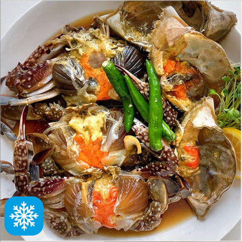 Tool l 1kg of Yeonpyeong Island crabs full of 100% roe (=2 crabs = 4pcs)