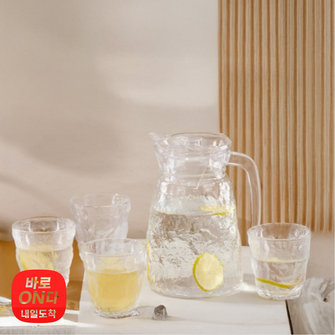 Bergen l 클리프 물병 & 물컵 세트 5Pcs