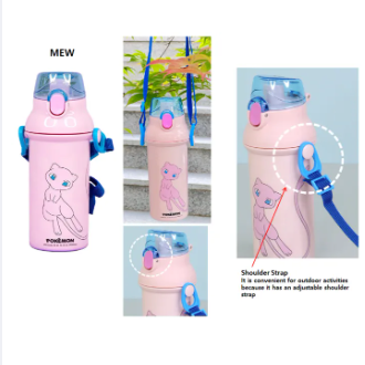 포켓몬 l 앵커 원터치 어깨끈 물병 뮤 480ml
