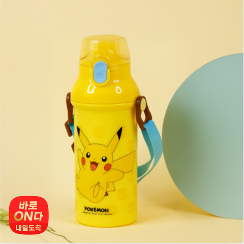 포켓몬 l 앵커 원터치 어깨끈 물병 피카츄 480ml