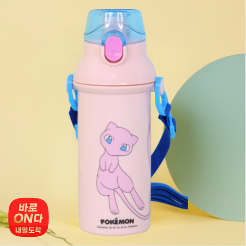 포켓몬 l 앵커 원터치 어깨끈 물병 뮤 480ml