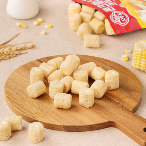 Ottogi l Corn Cream Soup Crispy Roll 55G - Corn cream crispy rolls with a sweet and salty flavor seasoned with corn soup!