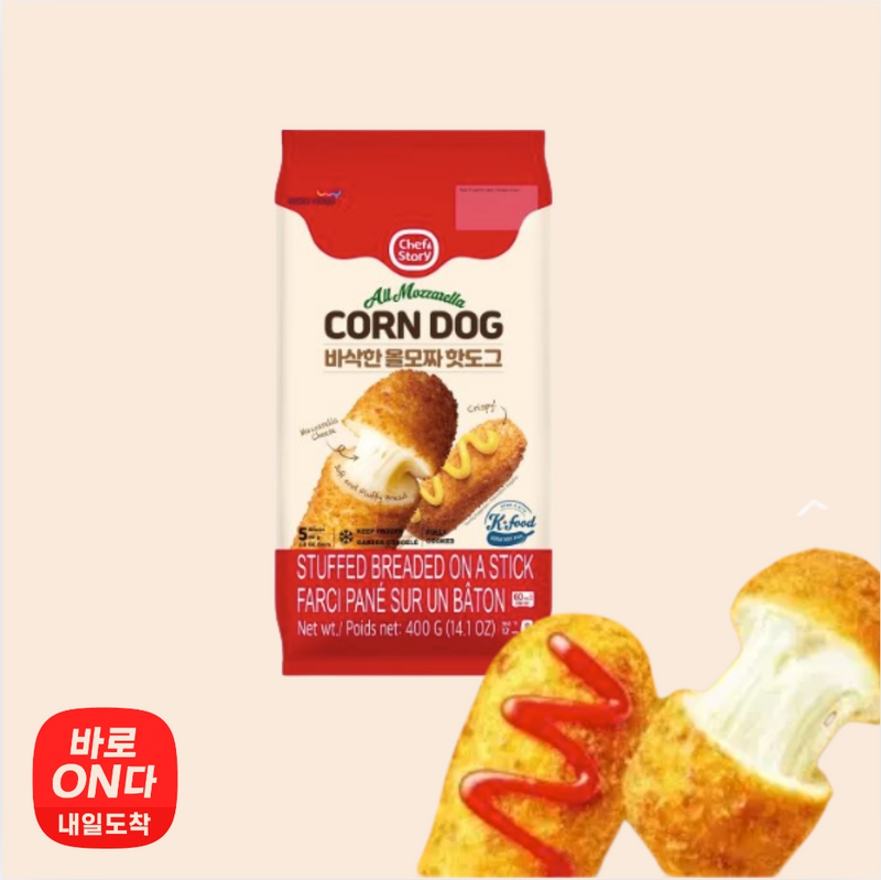 Chef's Story ㅣ바삭한 올모짜 치즈 핫도그 5개입