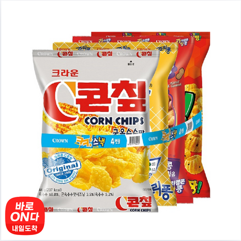 크라운 l 크크스낵 4종