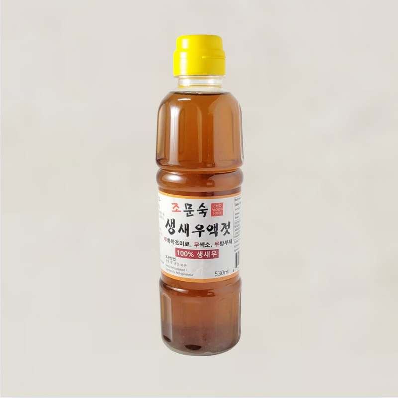 조문숙 l 생새우 액젓 530ml (주문 예약/9월 8일 이후 배송 예정)