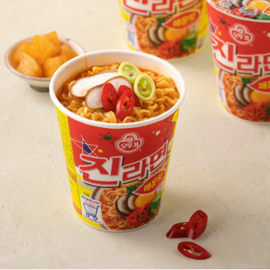 🇰🇷 오뚜기 l 진라면 소컵 매운맛 6개입
