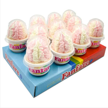 Jujeonburi l Fanfare Ice Cone Shaped Marshmallows 20g x 2 Packs