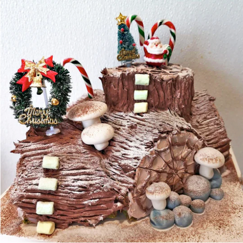 크리스마스 케잌 l Christmas Log Cake small (6-8 Serving)