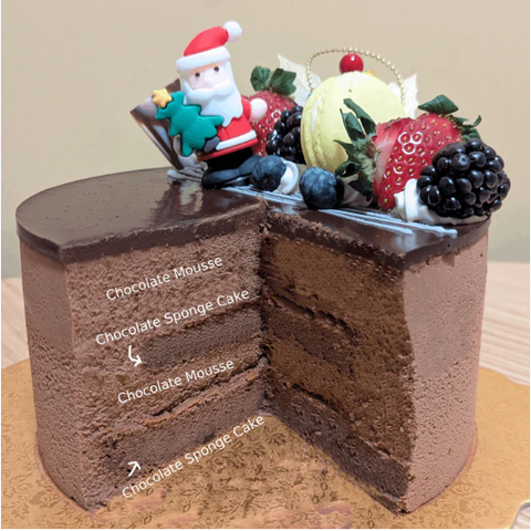 크리스마스 케잌 l Chocolate Mousse Cake 6"
