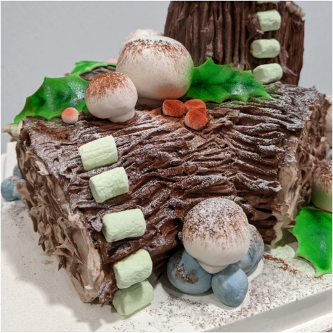 크리스마스 케잌 l Christmas Log Cake small (6-8 Serving)