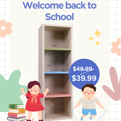 레인보우 4단 미니책장 (완제품배송) - 한정수량