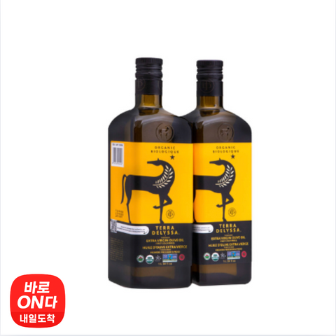 Terra Delyssa l 유기농 엑스트라 버진 올리브 오일 1 L x 2병