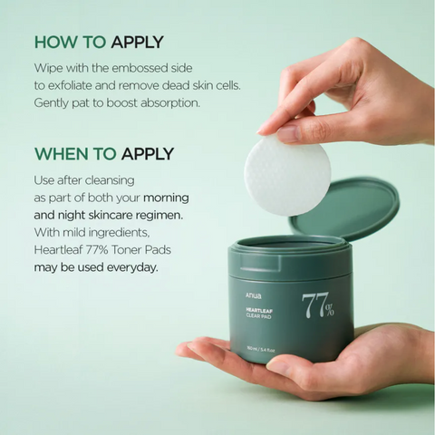 ANUA l 어성초 77 클리어 패드 (160ml / 70매)