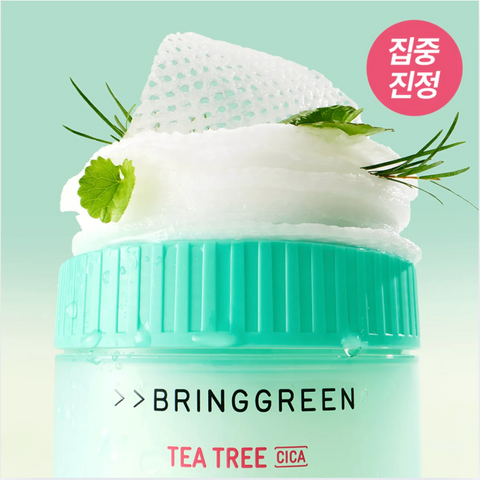 BRING GREEN | 티트리 시카 수딩 토너 패드 (90매 / 5.29 fl.oz.)