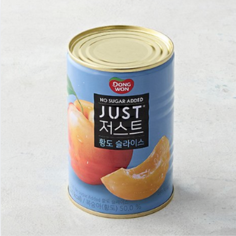 Dongwon l Just No Sugar Yellow Peach Slices 400g