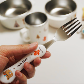 Indie Bear l Kids Stainless 5-piece Dinner Gift Set