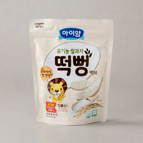 일동 후디스 l 아이얌 유기농쌀과자 떡뻥 30g - 백미