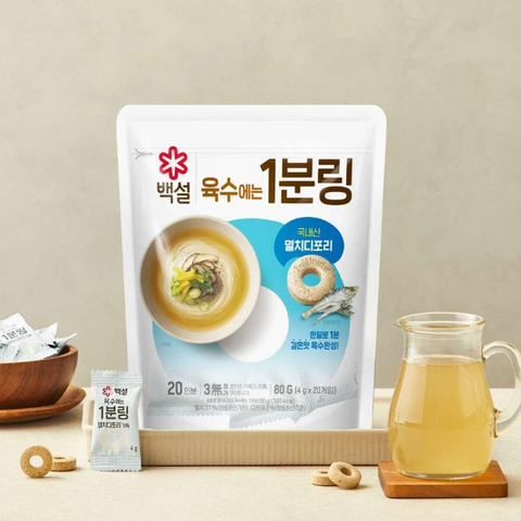 Baeksul | Korean Anchovy and Dried Pollack Broth with 1-Minute Ring (80g) 4g x 20 units