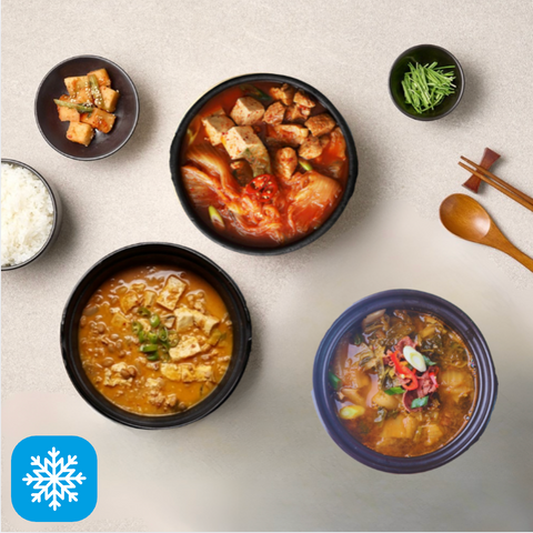 Moon's Kitchen l 3 kinds of soup - beef udon paste stew, pork kimchi stew, and cheonggukjang stew