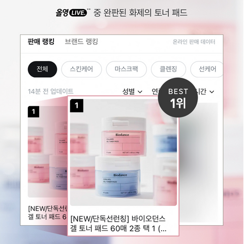 Biodance Collagen Gel Toner Pad (60 sheets)