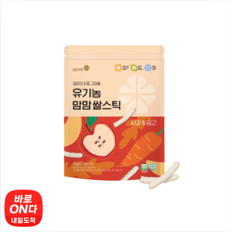 Momsme l Organic Mom Mom Rice Stick Apple Carrot 30g