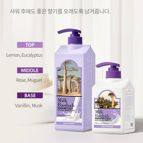 Milk Baobab l Original Body Wash - Baby Powder 1000ml