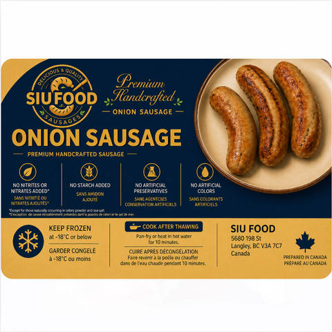 SIU FOOD l 수제 양파 소세지 200g - 무방부제·무첨가