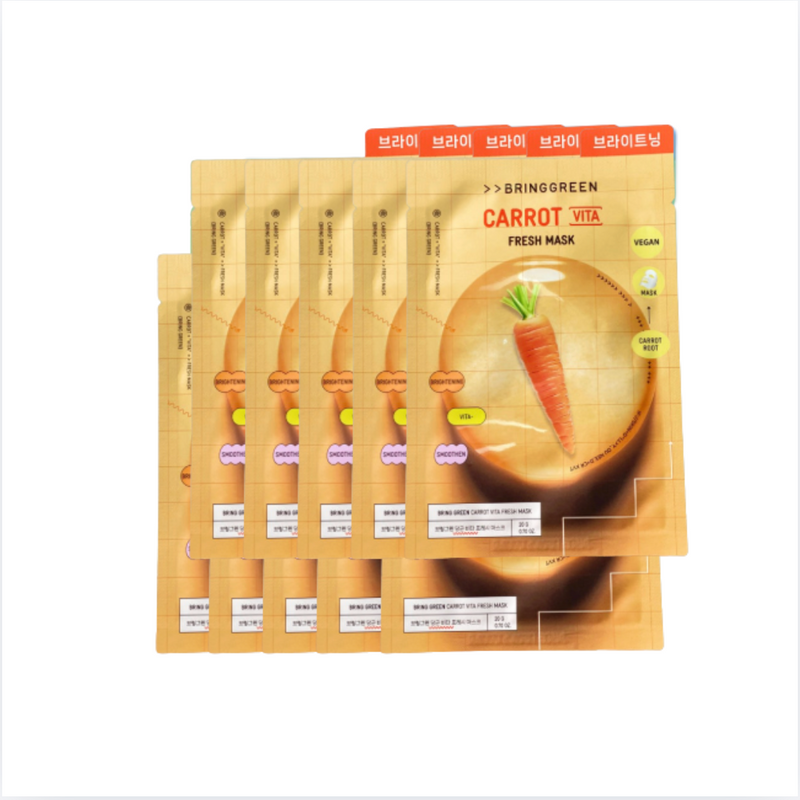 Bring Green l Carrot Vita Fresh Mask 10 Sheets