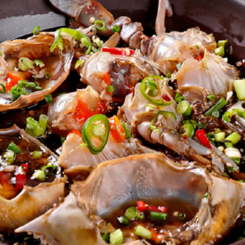 Yeonpyeongdo l 100% Female Blue Crab with Roe 1kg (=2 crabs = 4 pcs)