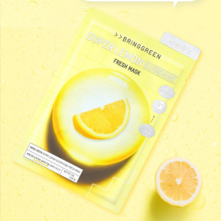 Bring Green l Super Lemon Glutathione Fresh Mask 10 Sheets