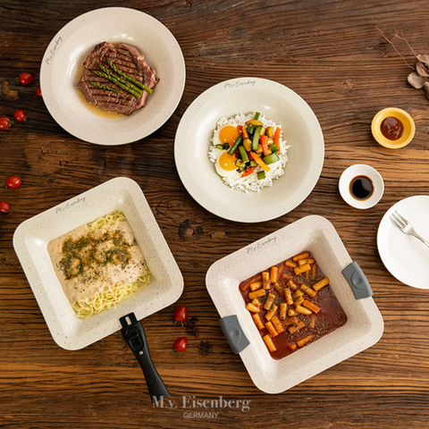 Eisenberg l Flying Square Pan 2pcs + Handle Set - Vancouver's First Exclusive Entry - 2-Week Limited Pre-Order