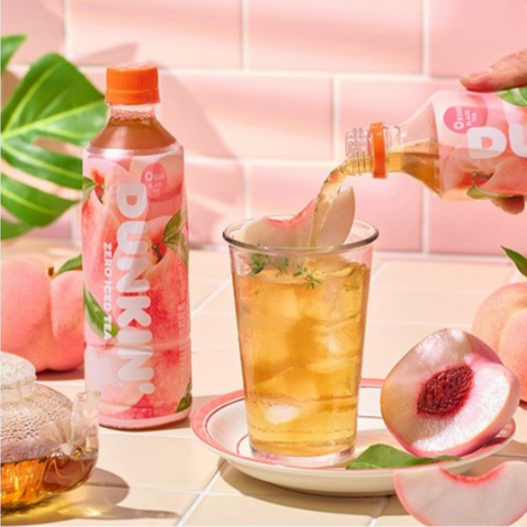 던킨도너츠 l 제로 아이스티 화이트피치 500ml x 2개
