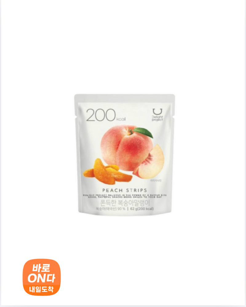 딜라이트 프로젝트 l 쫀득한 복숭아 말랭이 62g