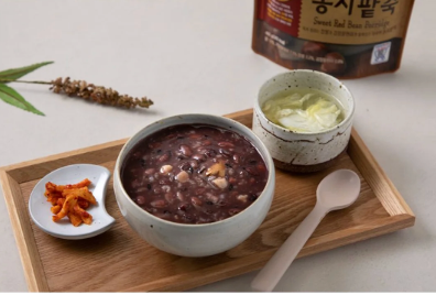 부드러운 팥죽에 톡톡 씹히는 즐거움을 더하다