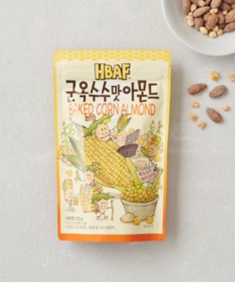 HBAF l 군옥수수맛 아몬드 120g