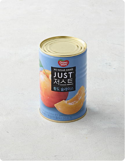 Dongwon l Just No Sugar Yellow Peach Slices 400g