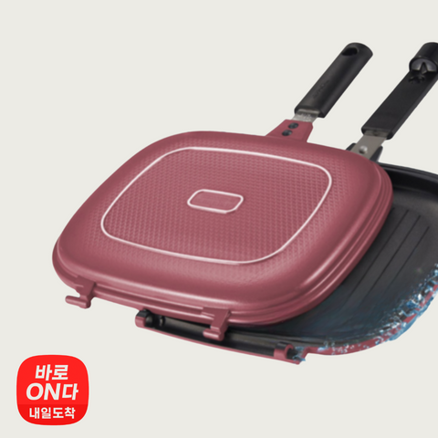 🇰🇷Happy Call l Graphene Double-Sided Pan Jumbo Grill Viva Magenta