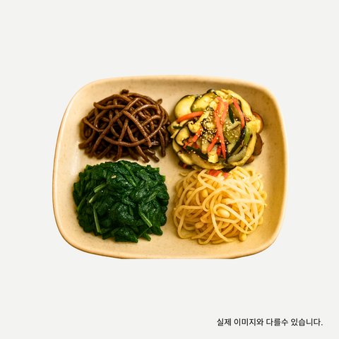 명절엔 l 얌얌 모듬나물 4종 - 고사리,버섯볶음,취나물,콩나물