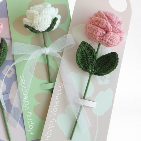 Brio Gift Studio l 러블리 뜨개꽃 싱글 w/paper board