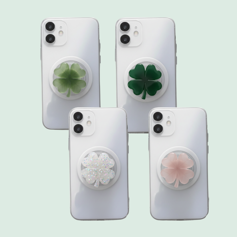 BRIO Gift Studio l 행운을 가져다주는 네잎클로버 폰그립 폰소켓