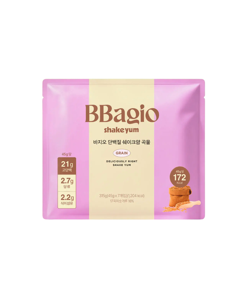 바지오 l 곡물맛 단백질 쉐이크얌 45g* 7개입