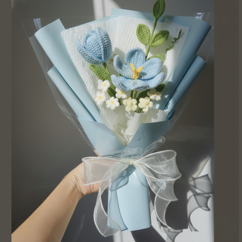 BRIO Gift Studio l 크로쉐 핸드메이드 플라워부케- 선생님 선물, 지인선물, 셀프선물