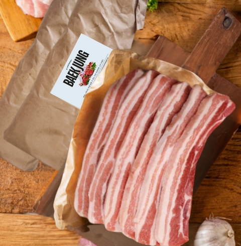 Butcher l Fresh Pork Belly 4 geun (600g x 4 packs)