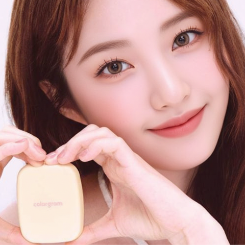 ROM & ND l 컬러그램 무결창조 블러팩트 -반투명 핑크톤업 파우더 COLORGRAM Sebum Retouching Blur Pact