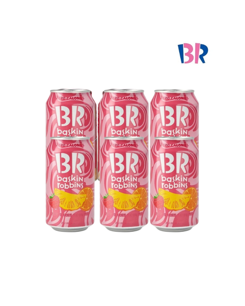 배스킨라빈스 l 레인보우 샤베트 스파클링 제로 350ml * 6