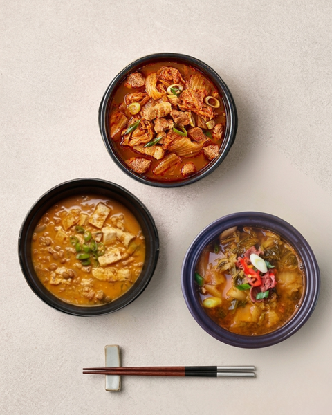 Moon's Kitchen l 국 3종 - 소고기 우거지 된장국, 돼지고기 김치찌개, 청국장 찌개