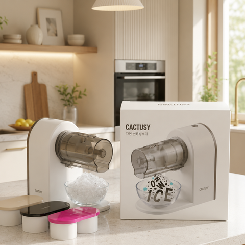 CACTUSY | 무선눈꽃 빙수기 - 한국코스트코 대란템, 완충시 30그릇 연속사용 USB Ctype충전