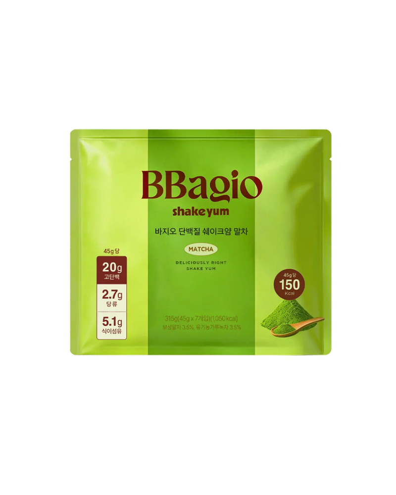 바지오 l 말차맛 단백질 쉐이크얌 45g* 7개입