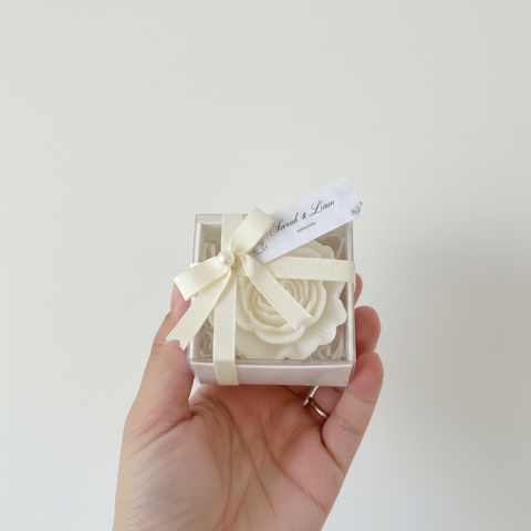 BRIO Gift Studio l  미니 캔들-데이지/피오니꽃-  선물박스리본포장